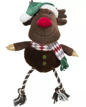 Vánoční hračka pes Xmas REINDEER plyš/bavlna 49cm TR