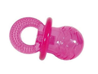 Hračka pes dudlík TPR POP PACIFIER 10cm růžová - odolná TPR hračka pro psy, ideální pro hru a žvýkání.